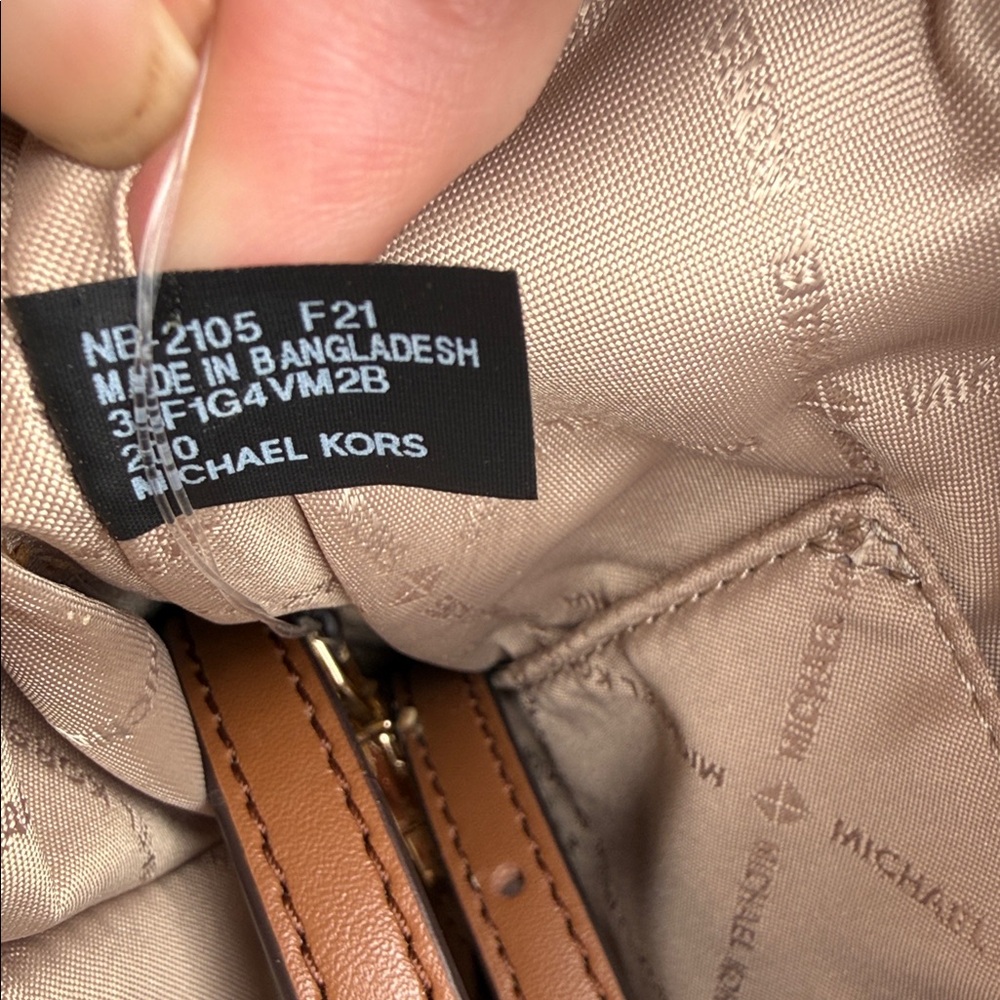 Michael Kors Brown Avril SM TZ Satchel - Picture 4 of 10